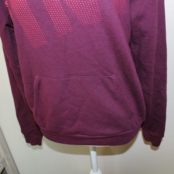 Pink Victoria Secret Maroon Colored Logo Half Zip Sweater - Size Extra Small - Picture 7 of 8